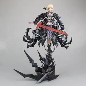 OEM工場プラスチックPVC 6 "fate stay night Sabre Arutoriaアクションフィギュアカスタムビニールアクションフィギュア