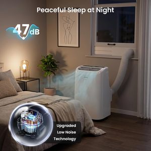 Aire Acondicionado Portátil Zafro de 10000 Btu con Control Remoto y por Aplicación para Refrigeración del Hogar - Product Image 6