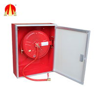 Boîte à enrouleur de tuyau d'incendie en acier au carbone rouge ignifuge avec un design durable pour une utilisation intérieure/extérieure personnalisable 650x450x220mm