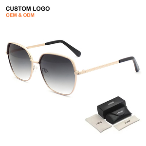2025 New Fashion Designer Ladies Sun Glasses with High Quality UV400 Luxurious Gold-rimmed Metal Sunglasses for Women - Product Image 2