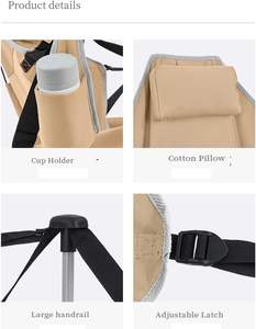 Chaise de camping en plein air chaise suspendue à bascule avec cadre léger petit paquet taille jusqu'à 140 kg chaise décontractée - Product Image 6