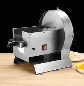 Máquina automática de fatiar frutas, melhor máquina comercial barata de aço inoxidável para cortar legumes