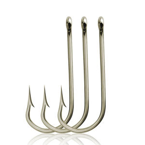 Hameçons de pêche spéciaux en acier à haute teneur en carbone à long manche et à pointe barbelée pour le snapper, la carpe, le poisson-chat, la <span class=keywords><strong>truite</strong></span> - Utilisation en eau douce et en eau salée en vrac - Product Image 5