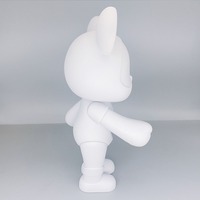 Populaire bricolage doux vinyle matériel fluide ours blanc interstellaire ours 26cm/36cm fluide interstellaire ours avec peinture