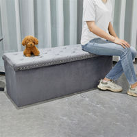 Fabricant de meubles Bailey poufs pliants de stockage tabourets jaunes poufs pour table basse