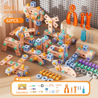 Coffret d'outils de réparation éducatif pour enfants, jeu d'imitation, jouet de montage DIY, perceuse électrique, tournevis, kit de vis et écrous