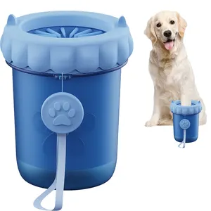 Petdom Pet Supplies A Mazon Hot Selling Portable Pet Foot Cup Dog Paw Washer Soft Silicone Dog Paw Cleaner