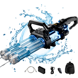 Pistola ad Acqua Elettronica Rotante con Tiro Continuo, Capacità a Zaino, Doppio Tubo, Illuminazione, Giocattolo per Adulti - Product Image 1