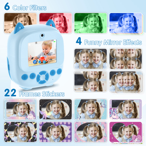 ของขวัญสำหรับเด็กกล้องของเล่น1080P HD ดิจิตอลขนาดเล็กพิมพ์ลายทันที - Product Image 6