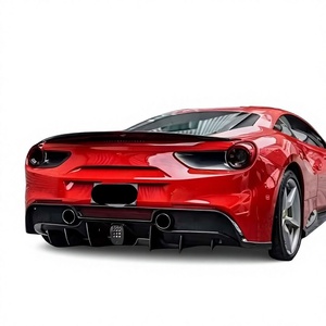 คาร์บอนไฟเบอร์ ชุดแต่งรอบคัน สำหรับ Ferrari 488 GTB ประกอบด้วย สปอยเลอร์หน้า, สปอยเลอร์หลัง, ช่องระบายอากาศข้าง, ปีกหลัง, ฝาครอบไฟ, สเกิร์ตข้าง, ชุดแต่งขนาดเล็ก - Product Image 6
