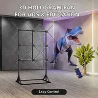 Projecteur Holographique 3D à Ventilateur LED, Équipement d'Affichage Holographique Professionnel, Machine à Ventilateur Holographique Intérieur OEM, Écran Multi-Écrans