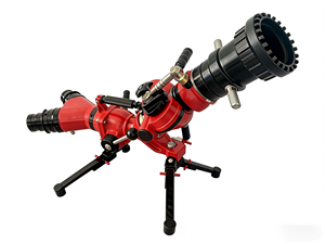 Canon à eau haute pression pour lutte contre les incendies, débit de 40 L/s, portée de 65 m, pulvérisation DC/brume avec pieds pliables, flexible et portable pour les opérations de sauvetage incendie - Product Image 2