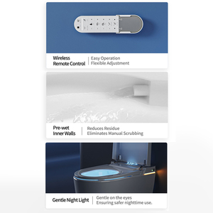 Thông Minh Nhà Vệ Sinh Bồn Tắm Phụ Kiện Thiết Lập Điều Khiển Từ Xa Sàn Gắn Bằng Đá Cẩm Thạch Phòng Tắm Phụ Kiện Bao Gồm Cảm Biến Chân Xả Nước Tay - Product Image 6