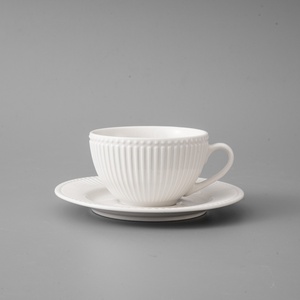 Tùy Chỉnh 20Pcs Hiện Đại Trắng Nổi Sứ Bộ Đồ Ăn Máy Rửa Chén An Toàn Gốm Dịch Vụ Cho Nhà Khách Sạn Và Kỳ Nghỉ - Product Image 5