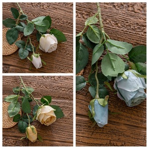ดอกกุหลาบประดิษฐ์ CallaFloral สีขาว เหลือง น้ำเงิน รุ่น YC1013 ของตกแต่งบ้าน อุปกรณ์ประกอบงานแต่งงาน - Product Image 3