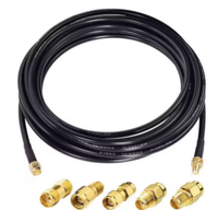 Câble coaxial RF RG58 SMA vers SMA, câble d'extension à faible perte 50 Ohm, câble de raccordement d'antenne pour Wifi, LTE, GPS, Lora, routeur, radio