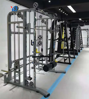 YG-FITNESS YG-1067 Machine Smith multifonctionnelle avec croisement de câbles et entraîneur fonctionnel