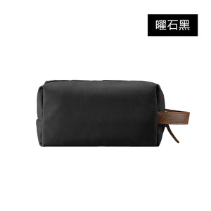Men's Toiletry Bag Canvas Large Capacity Travel <b>Storage</b> Bag Rectangle Black Gray - Product Image 5