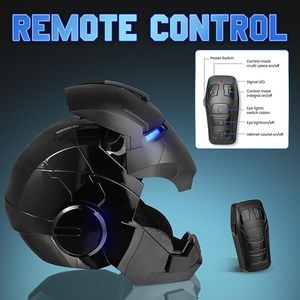 <span class=keywords><strong>Casco</strong></span> <span class=keywords><strong>Iron</strong></span> Hero MK 5 Edición Negra para Hombre, Coleccionable y Usable en Escala 1:1, con Control por Voz, Táctil y Remoto, Ojos LED - Product Image 6