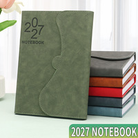 Agenda quotidien 2027, carnet de planification 365 jours, calendrier multilingue anglais, espagnol, portugais, italien, planification des voyages