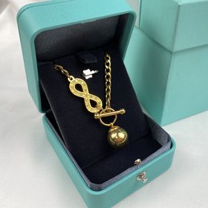 Venta caliente Día de la madre Regalo del Día del padre Colgante de clavícula esférico y en forma de 8 Collar minimalista delica - Product Image 4