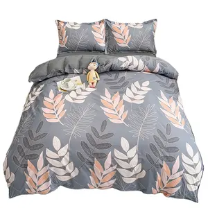 Jogo de cama personalizado, conjunto de cama de algodão com estampa de alta qualidade, casal, tamanho único, colcha, capa de duvet, lençol, 4 peças