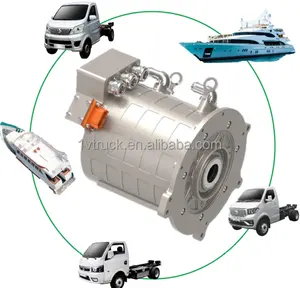عالية الكفاءة 30 كيلووات 40 كيلووات سيارة كهربائية PMSM موتور للسيارة الكهربائية المركبة المضغوطة قمامة كنس شاحنة