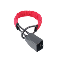 Bangcan Verrouillage universel antivol de volant en acier allié en forme de U pour voitures camions SUV et fourgonnettes avec 3 clés