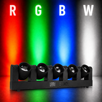 5 шт. * 60 Вт RGBW 4-в-1 светодиодный движущийся прожектор с 4 шт. * 20 Вт золотистым светом, управление DMX512, IP20, сценическое освещение для DJ-мероприятий