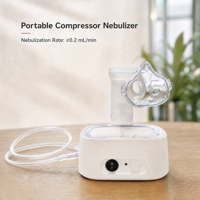 Nébuliseur portable à compresseur avec atomisation fine, débit de brume réglable, fonctionnement à un bouton pour les soins respiratoires