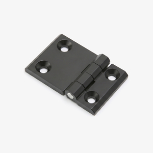 <span class=keywords><strong>Mini</strong></span> bisagras de puerta de mariposa para gabinete a tope continuo industrial, caja de Metal de aleación de Zinc, muebles pequeños, bisagra plana negra - Product Image 5
