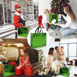 Bolsas de Regalo Doradas de Tela No Tejida con Asas Negras, Paquete de 12, para Ropa, Uso Promocional Ecológico - Product Image 3