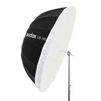 Parapluie Réflecteur Parabolique Noir Godox UB-165S 65 Pouces 165cm pour Studio Photo avec Housse Diffuseur Noir Argenté