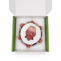 Bol à matcha élégant en forme d'étoile florale, bol à thé en céramique de luxe avec glaçure dégradée réactive, cadeau pour la cérémonie du matcha