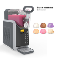 Máquina Eléctrica para Granizados, Máquina Automática para Hacer Helados, Capacidad de 2L, para Uso Doméstico y Comercial, 6 Programas Preestablecidos