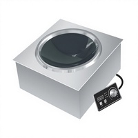 Table de cuisson à induction 5000W encastrable, cuisinière à induction commerciale haute puissance, plaque à induction électrique intégrée pour restaurant, wok encastrable