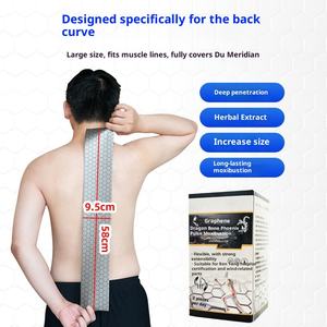 Parche de alivio del <span class=keywords><strong>dolor</strong></span> extendido de grafeno Artemisia Capillaris: se extiende desde la columna vertebral hasta <span class=keywords><strong>las</strong></span> vértebras cervicales, parche largo de hierbas - Product Image 5