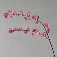 KEWEI-C002 Flores de Seda Populares para Boda, Rosas Artificiales Rosa Intenso, Orquídeas Premium para Boda