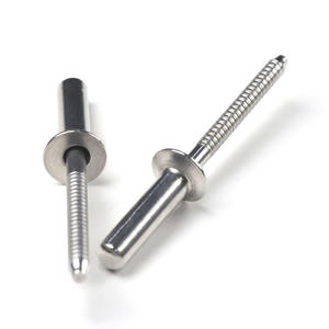 Rivets à tête plate ronde à extrémité fermée en acier inoxydable GB12615.4 - Product Image 5