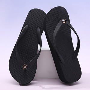 Tongs pour femmes Guru, semelle épaisse, talon compensé, noir, EVA, tongs d'été - Product Image 2