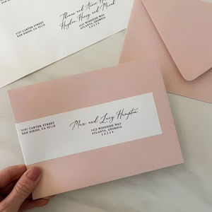 Wholesale Customized Beautiful Wedding Invitation Visiting Cards with High Quality Envelope Low MOQ Embossing Printing Handling - Product Image 1
