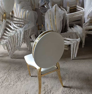 Chaises empilables en métal pour hôtel, mobilier de salle à manger moderne pour mariages et événements - Product Image 4