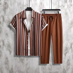 Maxfree Men's Casual Business Formal <b>Dress</b> <b>Shirts</b> Vintage <b>Short</b> <b>Sleeve</b> Summer Work Business Casual Use - Product Image 1