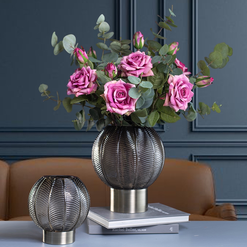 Factory Produced Wholesale Home Decor Glass Flower Vase