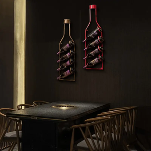 Cổ Điển 4-Chai Treo Tường Rượu Vang Giá Sáng Tạo Thanh Trang Trí Nội Thất Cho Nhà Hàng Rượu Vang Lưu Trữ Hiển Thị Cho Hộ Gia Đình Cửa Hàng Sử Dụng Quà Tặng - Product Image 3