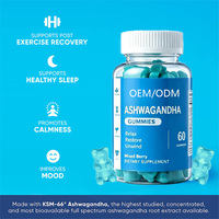 Gummies d'Ashwagandha OEM Véganes Sans OGM Saveur Baies Mixtes – Complément Herbal pour Soulager le Stress, la Relaxation, l'Énergie et le Bien-être Immunitaire pour Adultes
