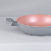 Set panci masak aluminium anti lengket, Set panci masak lapisan granit, panci sup dengan tutup kaca