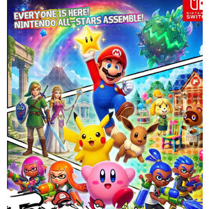 MS Wholesale Pokemoned Switch All-Stars <span class=keywords><strong>C</strong></span> Series Tear-off Tabs Mario Kid's Gifts Fan Art Board Game Blind Box Collectible Card - Product Image 2
