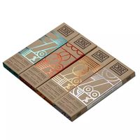 Caja de embalaje de papel UV de lámina de oro a todo color para Barra de Chocolate oscuro caja de barra de Chocolate de Dubái en relieve de cartón de grado alimenticio