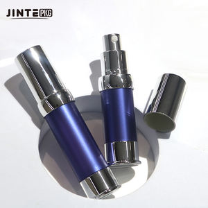 Flacons bleus à pompe sans air en aluminium de 30 ml, blancs avec bouchons argentés pour soins de la peau, sérum pour le <span class=keywords><strong>visage</strong></span> - Product Image 4